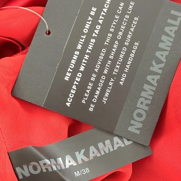 Norma Kamali Women’s Cowl-Neck Satin Gown Size Medium - Picture 10 of 11